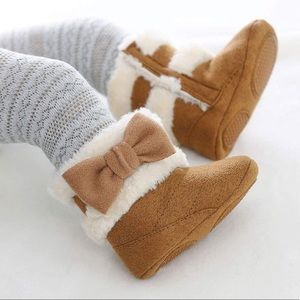 NWT Infant Baby Winter Anti-Slip Warm Boots Shoes, Camel, Size 3 (6-9 Months)